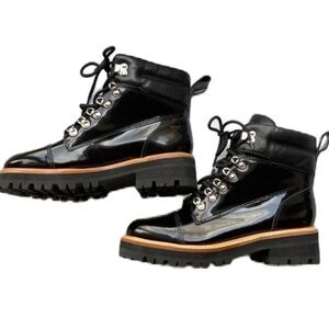 Marc Fisher Patent Leather Inka Boots Size 10M
